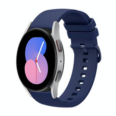 For Samsung Galaxy Watch 42mm 20mm Solid Color Soft Silicone Watch Band(Navy Blue) For Samsung Galaxy Watch 42mm 20mm Solid Color Soft Silicone Watch Band(Navy Blue)
