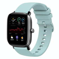 For Amazfit GTS 2 Mini 20mm Solid Color Soft Silicone Watch Band(Sapphire Green) For Amazfit GTS 2 Mini 20mm Solid Color Soft Silicone Watch Band(Sapphire Green)