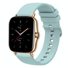 For Amazfit GTS 2 20mm Solid Color Soft Silicone Watch Band(Sapphire Green) For Amazfit GTS 2 20mm Solid Color Soft Silicone Watch Band(Sapphire Green)