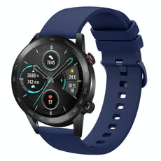 For Honor MagicWatch2 42mm 20mm Solid Color Soft Silicone Watch Band(Navy Blue) For Honor MagicWatch2 42mm 20mm Solid Color Soft Silicone Watch Band(Navy Blue)
