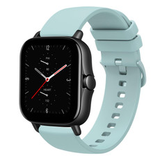 For Amazfit GTS 2E 20mm Solid Color Soft Silicone Watch Band(Sapphire Green) For Amazfit GTS 2E 20mm Solid Color Soft Silicone Watch Band(Sapphire Green)