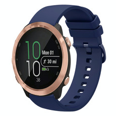 For Garmin Forerunner 645 Music 20mm Solid Color Soft Silicone Watch Band(Navy Blue) For Garmin Forerunner 645 Music 20mm Solid Color Soft Silicone Watch Band(Navy Blue)