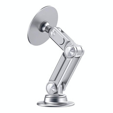 Aluminum Alloy Rotatable Lift Mobile Phone Holder Car Holder,Style: Magnetic Silver