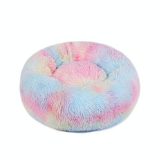 Plush Pet Bed Deep Sleep Pet Pad, Specification: 40cm(Light Colorful)
