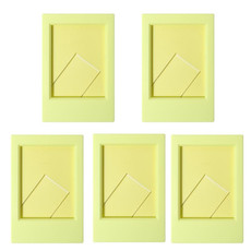 5PCS CAIUL 3 Inch Photo Vertical Frame For Mini(Light Tea Green)