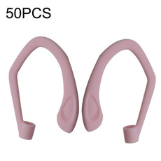 50PCS EG40 For Apple Airpods Pro Sports Wireless Bluetooth Earphone Silicone Non-slip Ear Hook(Pink)