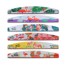 GJ0507 6 In 1 Nail Art Tools Polish Nails Scrub Strips(Flame Bird)