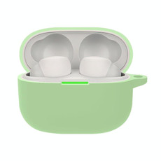 Pure Color Bluetooth Earphone Silicone Case For Sony LinkBuds S/WF-LS900N(Matcha Green)