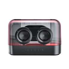 K9 Transparent RGB Portable Wireless Bluetooth Speaker Support AUX FM TF Card(Black)