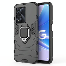 For OPPO A97 5G PC + TPU Shockproof Protective Phone Case with Magnetic Ring Holder(Black) For OPPO A97 5G PC + TPU Shockproof Protective Phone Case with Magnetic Ring Holder(Black)