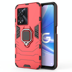 For OPPO A97 5G PC + TPU Shockproof Protective Phone Case with Magnetic Ring Holder(Red) For OPPO A97 5G PC + TPU Shockproof Protective Phone Case with Magnetic Ring Holder(Red)