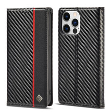For iPhone 14 Pro Max LC.IMEEKE Carbon Fiber PU + TPU Leather Case (Vertical Black) For iPhone 14 Pro Max LC.IMEEKE Carbon Fiber PU + TPU Leather Case (Vertical Black)