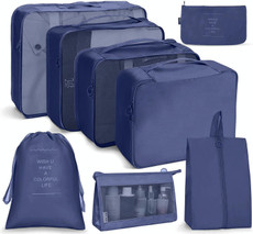 8 In 1 Cosmetic Bag Travel Storage Bag Set Folding Storage Bag(Navy Blue) 8 In 1 Cosmetic Bag Travel Storage Bag Set Folding Storage Bag(Navy Blue)