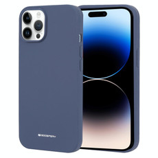 For iPhone 14 Pro GOOSPERY SILICONE Silky Soft TPU Phone Case(Blue)