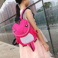 Cartoon School Bag Dinosaur Backpack For Children(Pink)