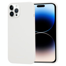 For iPhone 14 Pro GOOSPERY SILICONE Silky Soft TPU Phone Case(White)