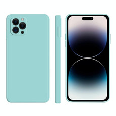 For iPhone 14 Pro Imitation Liquid Silicone Phone Case(Sky Blue)