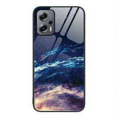 For Xiaomi Redmi Note 11T Pro Colorful Painted Glass Phone Case(Starry Sky) For Xiaomi Redmi Note 11T Pro Colorful Painted Glass Phone Case(Starry Sky)