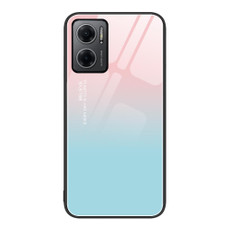 For Xiaomi Redmi Note 11E Colorful Painted Glass Phone Case(Blue Sky) For Xiaomi Redmi Note 11E Colorful Painted Glass Phone Case(Blue Sky)