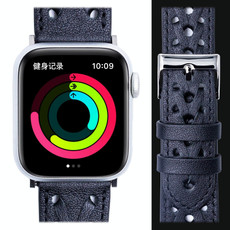 Genuine Leather Woven Watch Strap For Apple Watch Series 9&8&7 41mm / SE 3&SE 2&6&SE&5&4 40mm / 3&2&1 38mm(Black)
