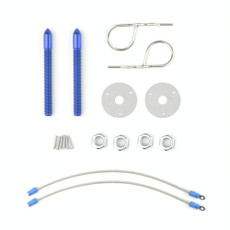 Car Universal Pull Wire Hood Lock(Blue)