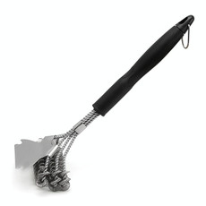 Three-headed Shovel-type Spring Brush BBQ Grill Mesh Wire Brush