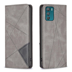 For Motorola Moto G42 4G Prismatic Invisible Magnetic Leather Phone Case(Grey) For Motorola Moto G42 4G Prismatic Invisible Magnetic Leather Phone Case(Grey)