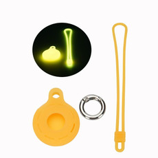 For Airtag Tracking Anti-Lost Locator Silicone Case, Color: Luminous Yellow