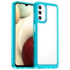 For Samsung Galaxy A13 4G Colorful Series Acrylic + TPU Phone Case(Transparent Blue) For Samsung Galaxy A13 4G Colorful Series Acrylic + TPU Phone Case(Transparent Blue)