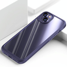 For iPhone 14 Plus Shockproof TPU + PC Phone Case (Purple)