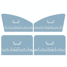 4 PCS / Set Car Window Magnet Sunshade Curtain Heat Insulation Sun Block(Antlers)