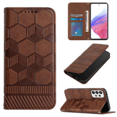 For Samsung Galaxy A53 5G Football Texture Magnetic Leather Flip Phone Case(Brown) For Samsung Galaxy A53 5G Football Texture Magnetic Leather Flip Phone Case(Brown)