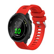 For Garmin Vivomove HR Sport 20mm Silicone Twill Watch Band(Red) For Garmin Vivomove HR Sport 20mm Silicone Twill Watch Band(Red)