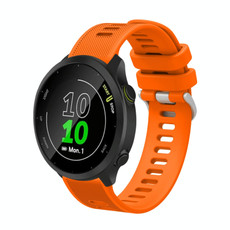 For Garmin Vivoactive 3 20mm Silicone Twill Watch Band(Orange)