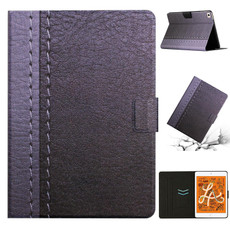 Stitching Solid Color Smart Leather Tablet Case For iPad mini 5 / 4 / 3 / 2 / 1(Grey)