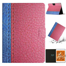 Stitching Solid Color Smart Leather Tablet Case For iPad mini 5 / 4 / 3 / 2 / 1(Rose Red)