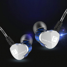 QKZ F910 In-Ear Subwoofer Dual Dynamic Earphone(Blue)