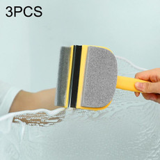 3PCS Sanitary Wall Cleaning Brush Bathroom Tile Brush(Yellow)