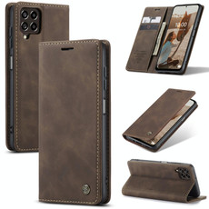 For Samsung Galaxy M53 5G CaseMe 013 Multifunctional Horizontal Flip Leather Phone Case(Coffee)