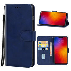 For Lenovo Z5 Leather Phone Case(Blue) For Lenovo Z5 Leather Phone Case(Blue)