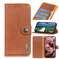 For Nokia G11 Plus 4G KHAZNEH Cowhide Texture Leather Phone Case(Brown)
