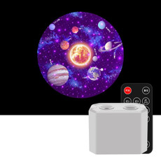 C210 Christmas / Halloween / Tanabata Colorful Laser Star Projection Light LED Night Light(Planet)