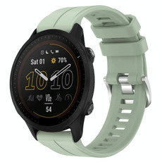 For Garmin Forerunner 955 22mm Solid Color Silicone Watch Band(Light Green) For Garmin Forerunner 955 22mm Solid Color Silicone Watch Band(Light Green)