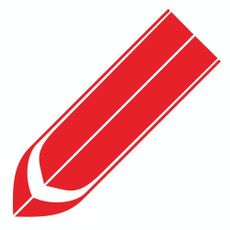 D-711 Stripe Pattern Car Modified Hood Decorative Sticker(Red) D-711 Stripe Pattern Car Modified Hood Decorative Sticker(Red)