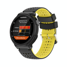 For Garmin Forerunner 735XT Silicone Sports Two-Color Watch Band(Black+Yellow) For Garmin Forerunner 735XT Silicone Sports Two-Color Watch Band(Black+Yellow)