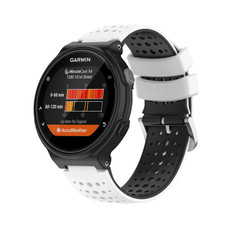 For Garmin Forerunner 735XT Silicone Sports Two-Color Watch Band(White+Black) For Garmin Forerunner 735XT Silicone Sports Two-Color Watch Band(White+Black)