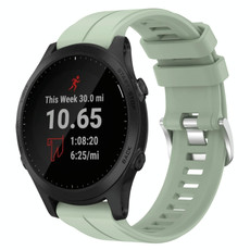 For Garmin Forerunner 945 22mm Solid Color Silicone Watch Band(Light Green) For Garmin Forerunner 945 22mm Solid Color Silicone Watch Band(Light Green)