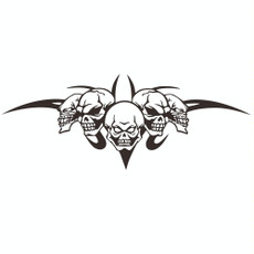 D-299 Skull Pattern Car Modified Hood Decorative Sticker(Black) D-299 Skull Pattern Car Modified Hood Decorative Sticker(Black)