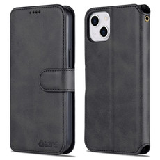 For iPhone 14 AZNS Calf Texture Flip Leather Phone Case (Black) For iPhone 14 AZNS Calf Texture Flip Leather Phone Case (Black)