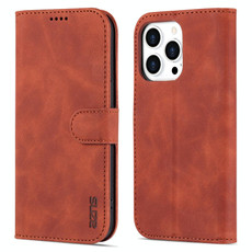 For iPhone 14 Pro AZNS Skin Feel Calf Texture Horizontal Flip Leather Case(Brown) For iPhone 14 Pro AZNS Skin Feel Calf Texture Horizontal Flip Leather Case(Brown)